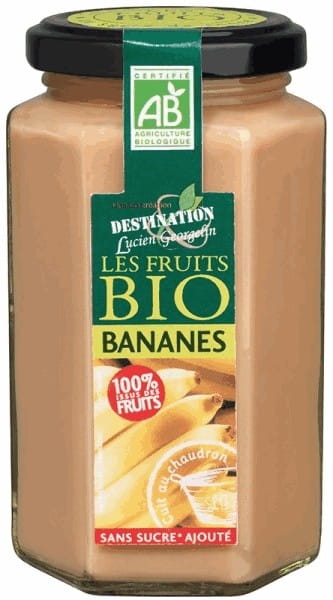Bananendessert aus 100 % Frucht, 300 g, von DESTINATION, cremige Bananencreme in einer Packung