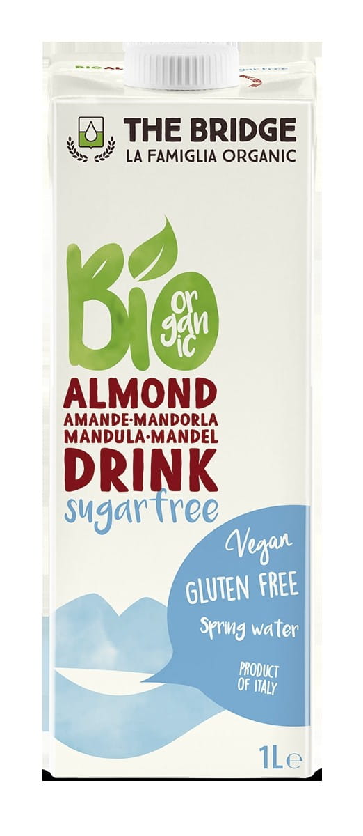 Mandelgetränk 3% ohne Zucker ohne Gluten 1000ml EKO THE BRIDGE Hlavní obrázek produktu