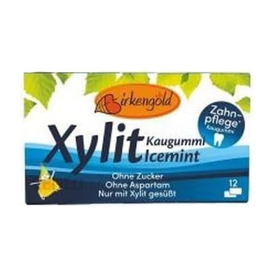 Xylit Kaugummis starke Minze 17g - BIRKENGOLD