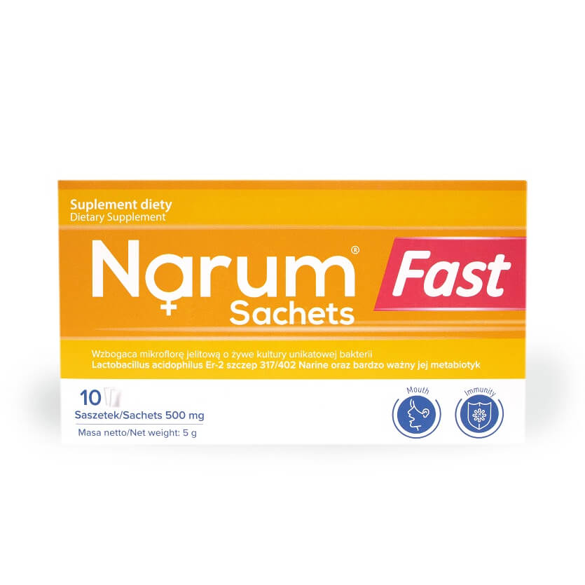 NARUM schnelle Beutel Narine 500 MG 10 Beutel NARUM Huvudsaklig produktbild