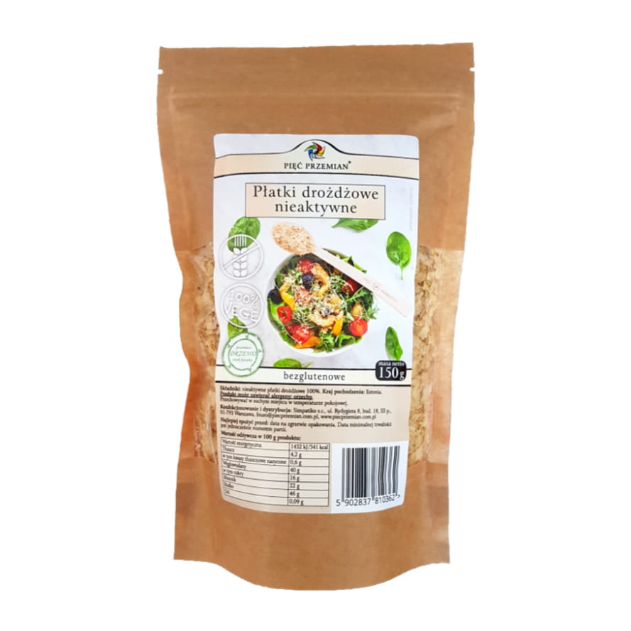 Hefeflocken inaktiv ohne Gluten 150g FÜNF ÄNDERUNGEN Hauptbild