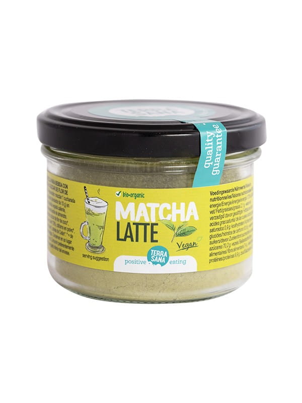 Getränkepulver mit grünem Tee Matcha Latte BIO 120 g - TERRASANA