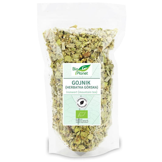 Bio Gojnik (Bergtee) in 50 g Packung, getrocknete Kräuter für Tee, von BIO PLANET, sichtbar in der Verpackung