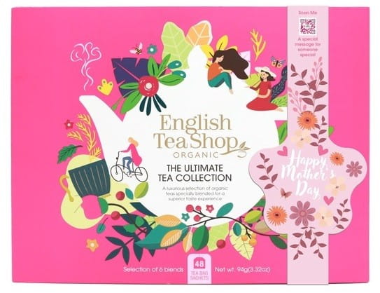 Ein Set Tees rosa Box (48x2) BIO 94 g ENGLISH TEA SHOP ORGANIC