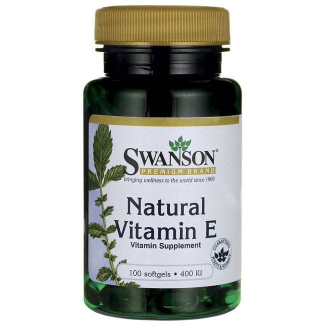 Vitamin E 400 IE natürliches Vitamin E 100 Kapseln von SWANSON