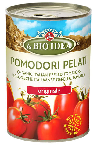 Pelati-Tomaten ohne Haut in der Dose BIO 400 g - LA BIO IDEA