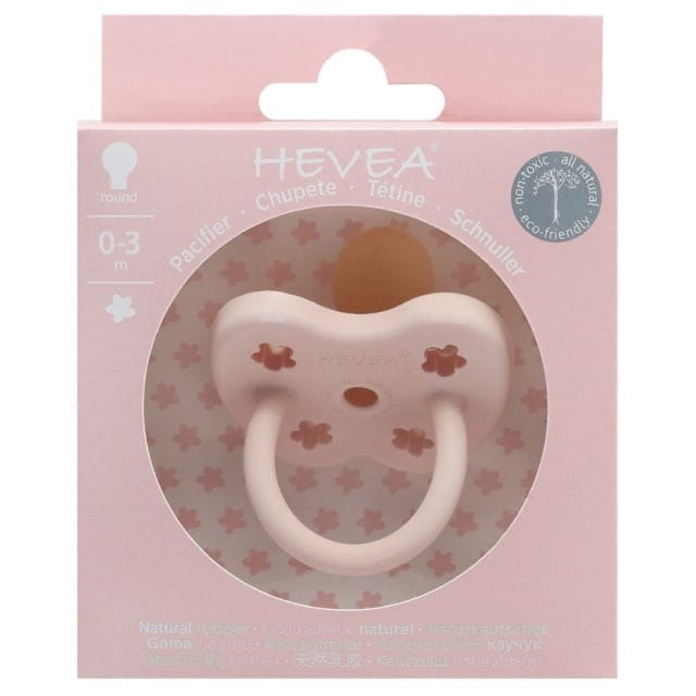 Kieferorthopädischer rosa Gummisauger 0 - 3 Monate - HEVEA