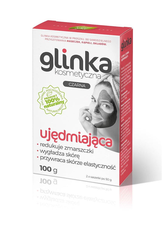 Straffende schwarze kosmetische Tonerde 100 g - BIOMICA