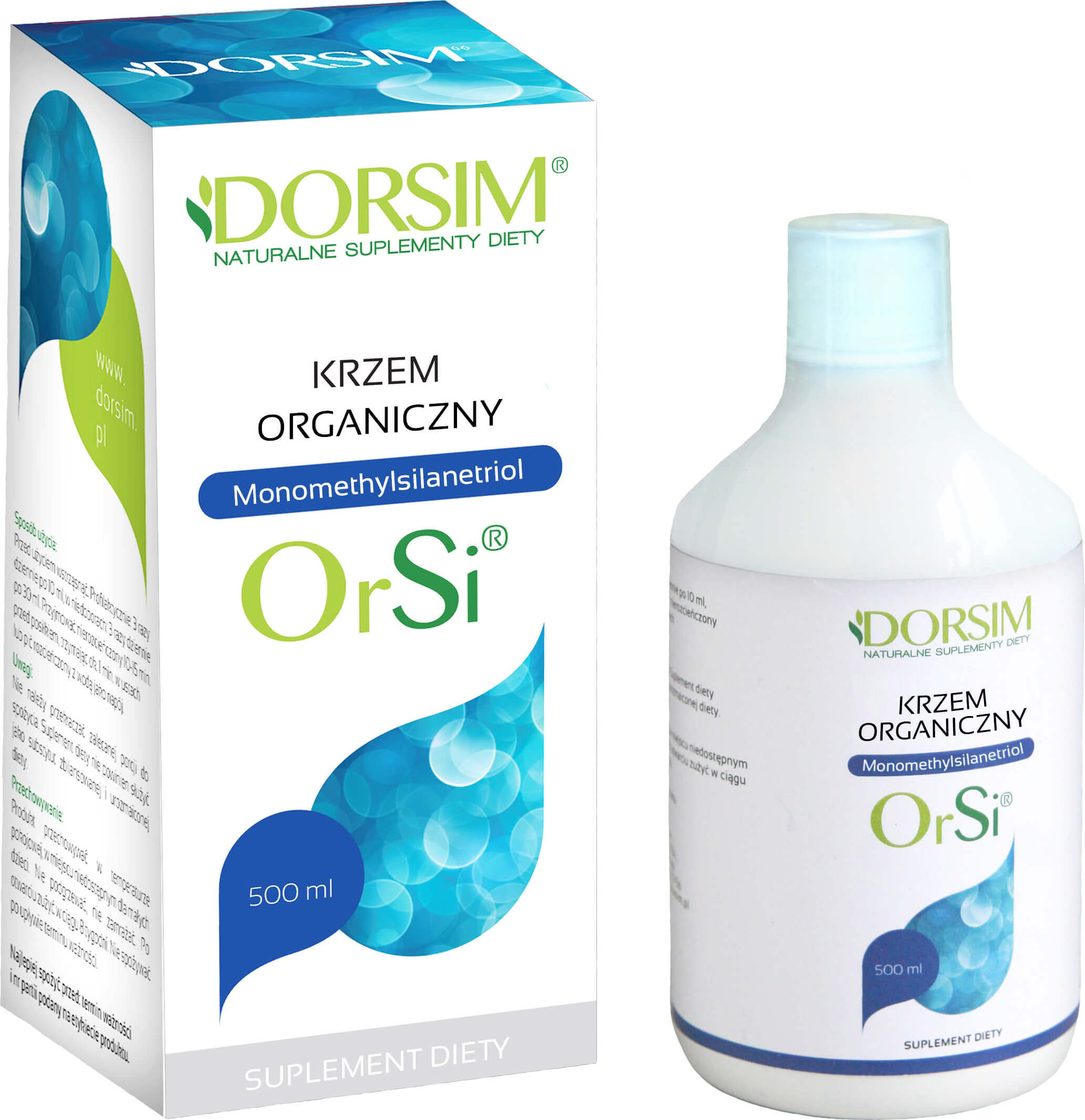 Organisches Silizium in flüssigem Monomethylsilantriol 500ml DORSIM Hlavní obrázek produktu
