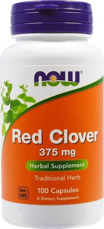 Rotkleeblüten Rotklee 375 mg 100 Kapseln NOW FOODS