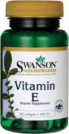 Vitamin E, Vitamin E 400 IE 60 SWANSON-Kapseln