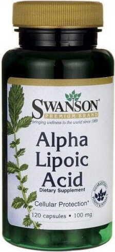 ALA Alpha-Liponsäure Alpha-Liponsäure 100 mg 120 Kapseln SWANSON
