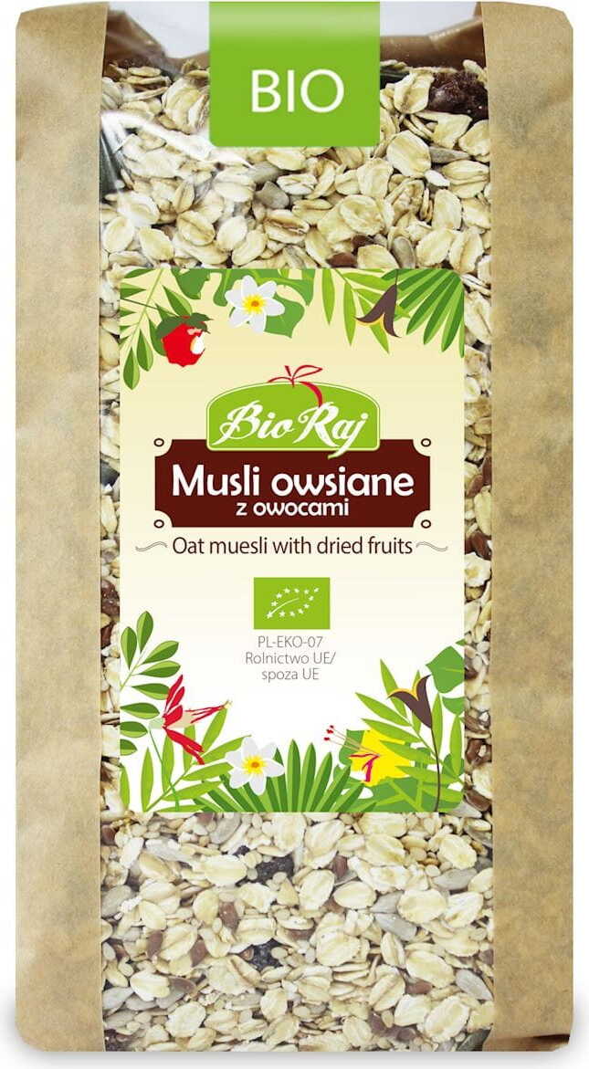 Hafermüsli mit Früchten BIO 700 g - BIO RAJ