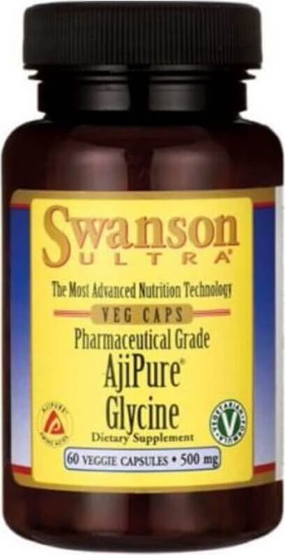Ajipure Glycin 500mg 60 Kapseln von SWANSON Hover Image