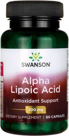 ALA Alpha-Liponsäure Alpha-Liponsäure 300 mg 60 Kapseln SWANSON