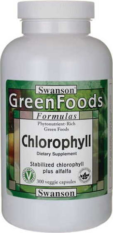 Chlorophyll Chlorophyll 60mg 300 Kapseln SWANSON