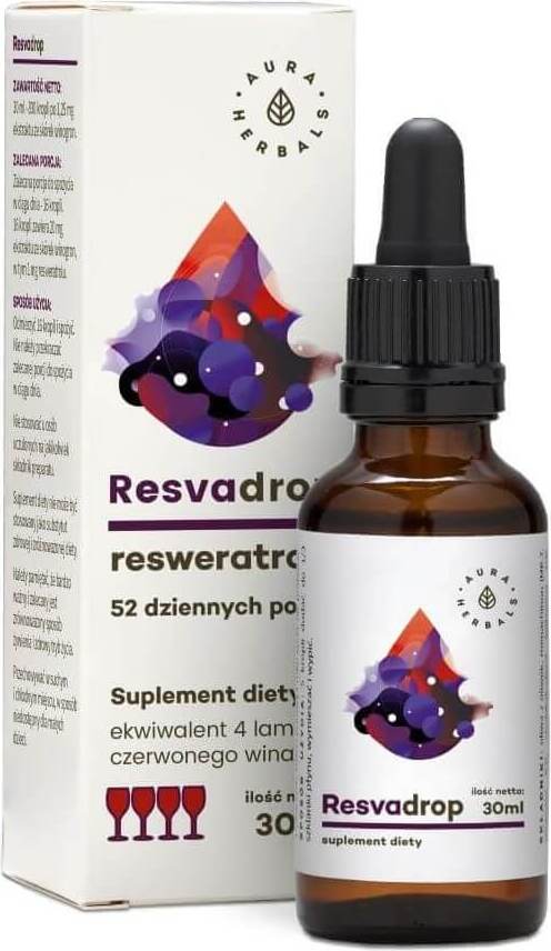 Resvadrop Resveratrol 52 Portionen 30 ml AURA HERBALS Main image