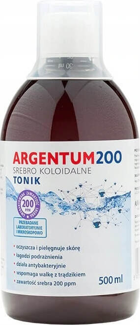 Argentum 200 kolloidales Silber-Tonikum 200 ppm 500 ml AURA-KRÄUTER