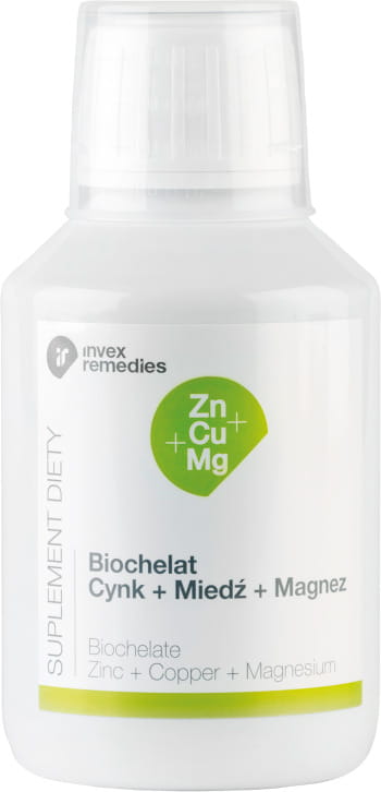 Zn + CU + MG Biochelat Zink + Kupfer + Magnesium Biochelat Zink + Kupfer + Magnesium 150ml INVEX REMEDIES