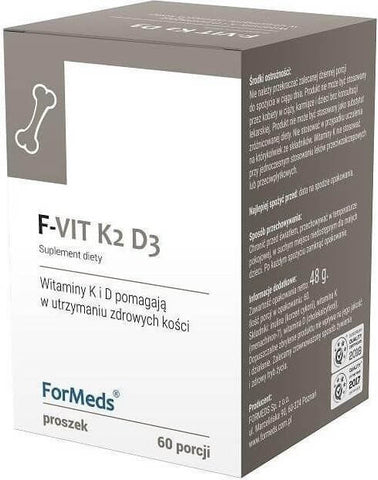 F - Vitamin K2 D3 Vitamin K2 MK - 7 100 mcg + Vitamin D3 2000 IE 60 Portionen 48 g FORMEDS