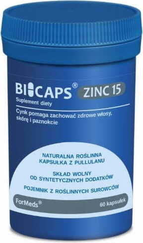 Bicaps Zink Zink 15 60 Portionen 60 Kapseln FORMEDS