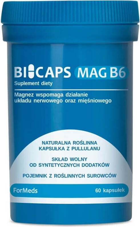 Bicaps Magnesium + Vitamin B6 8007 mg 30 Portionen 60 FORMEDS-Kapseln Immagine principale del prodotto