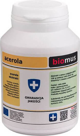 Acerola Vitamin C Pulver 50g BIOMUS