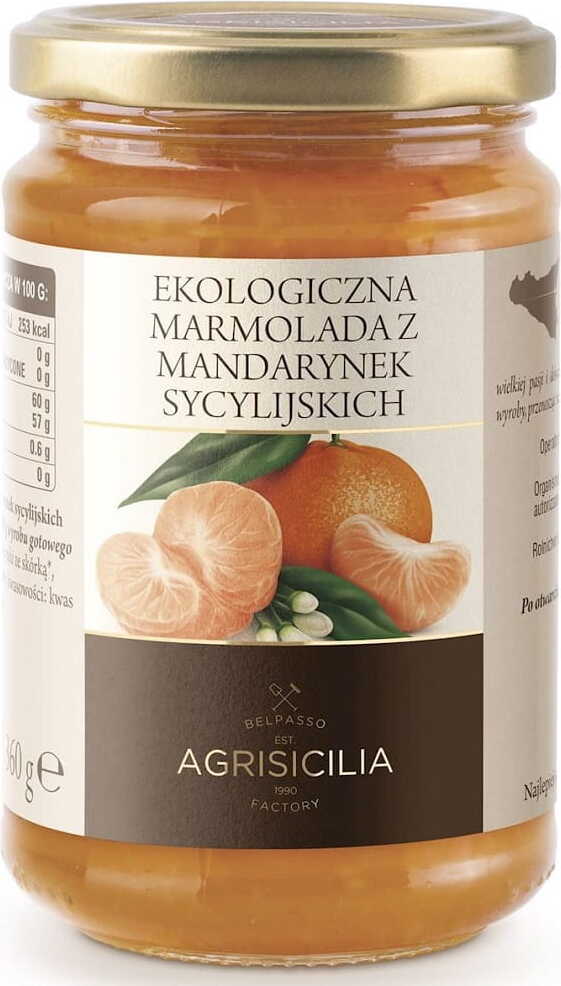 Sizilianische Mandarinenmarmelade BIO 360 g - AGRISICILIA Hover Image