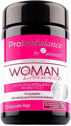 Probiobalance Woman Balance mikroverkapseltes Probiotikum 13 Stämme 20 Milliarden Bakterien 30 Kapseln ALINESS
