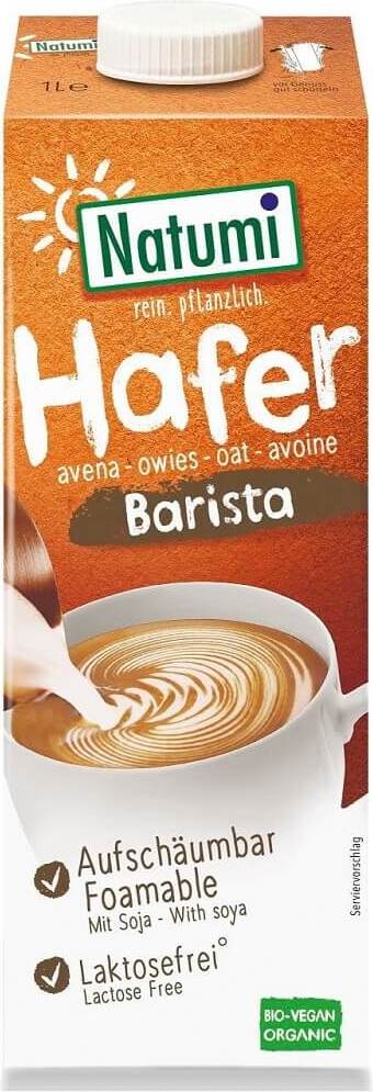 Haferdrink mit Soja Barista BIO 1000 ml - NATUMI Imagine principală a produsului