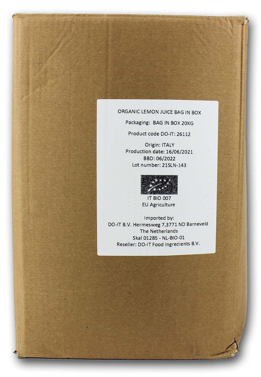 Zitronensaft BIO 20 kg - HORECA (dafür)