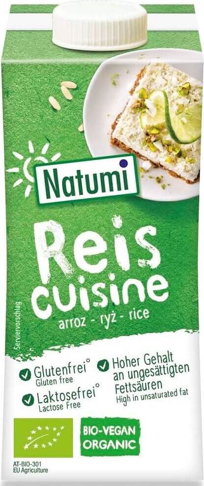 Glutenfreies eingedicktes Reisprodukt BIO 200 ml - NATUMI Image principale du produit