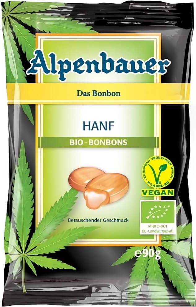 Bonbons mit Mangogeschmack - vegane Hanfsamen BIO 90 g - ALPENBAUER