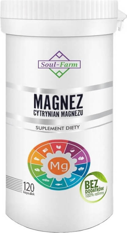 Magnesiumcitrat (650 mg) 120 Kapseln - SOUL FARM