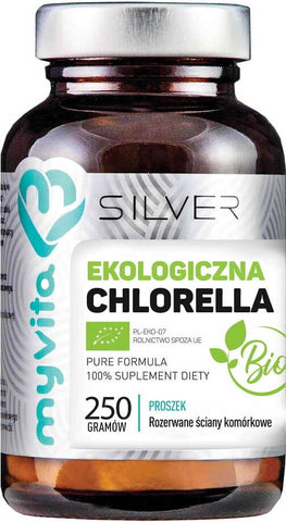 Chlorella BIO Pulver 250g MYVITA SILBER PURE