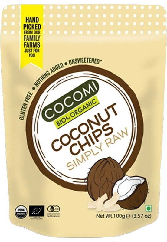 Glutenfrei gebackene Kokoschips BIO 100 g - COCOMI