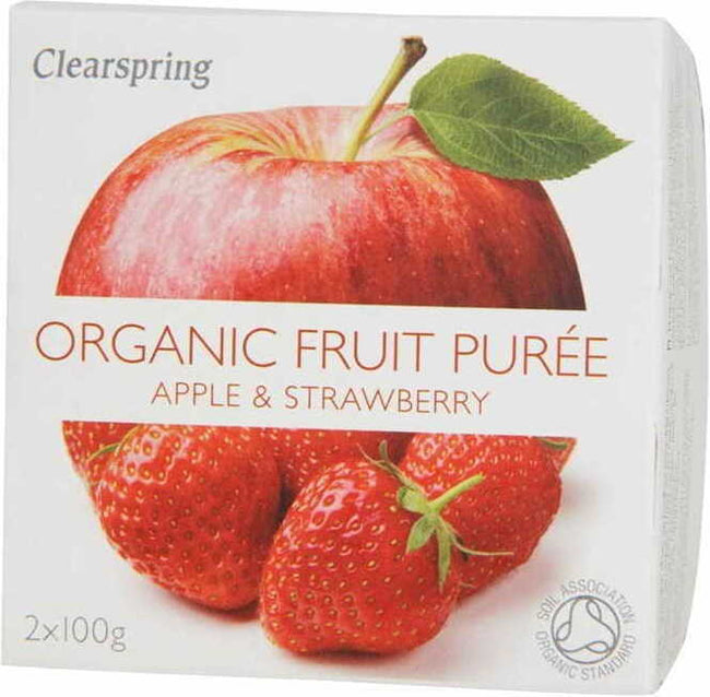 Apfel-Erdbeer-Dessert BIO 200 g CLEARSPRING Hover Image