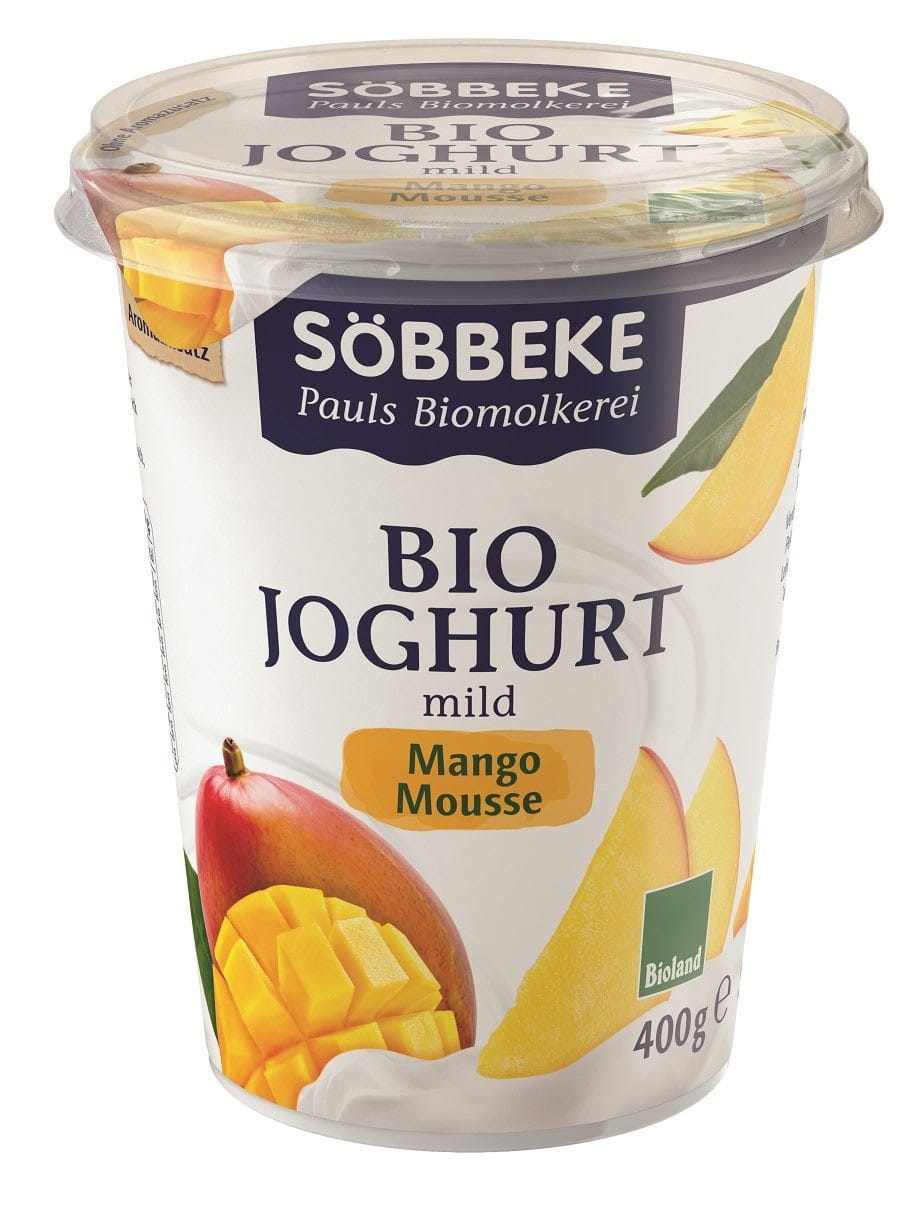 Mangojoghurt (38% Fett) BIO 400 g - SOBBEKE