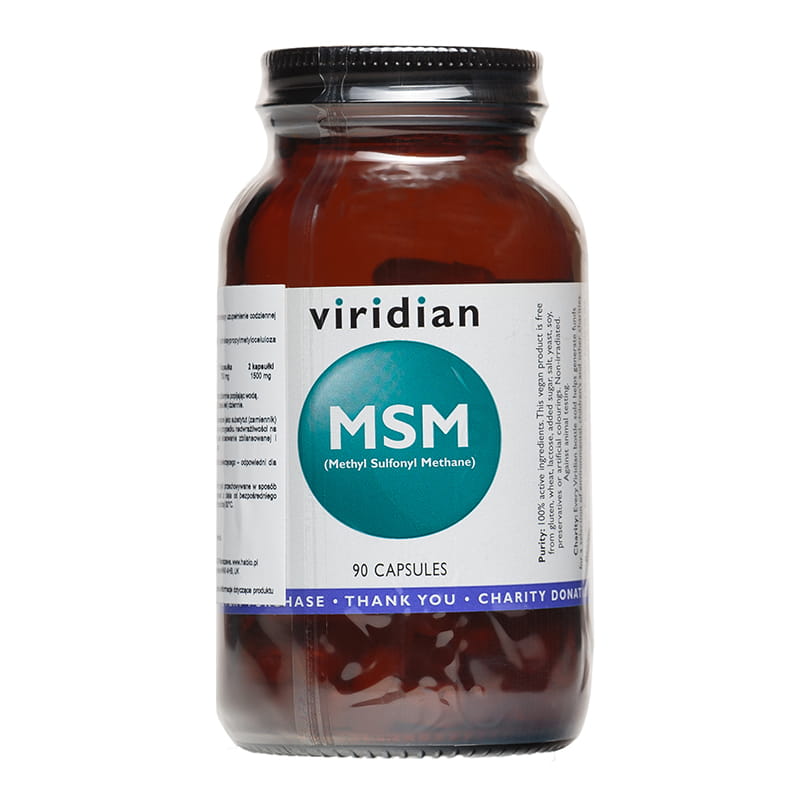 MSM organische Schwefelverbindung Methylsulfonylmethan 90 Kapseln VIRIDIAN