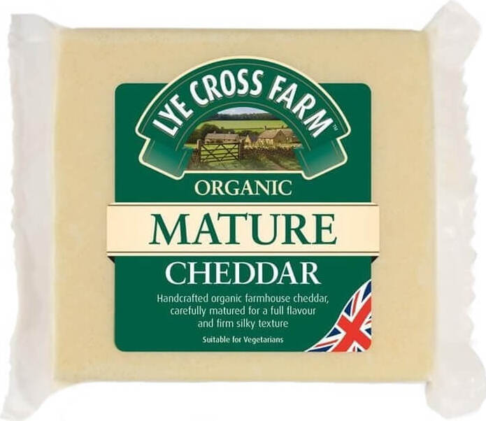 Reifer Cheddar-Käse, 9 - 12 Monate gereift BIO 200 g LYE CROSS FARM