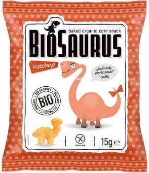 Maischips Ketchup Dinosaurier glutenfrei BIO 15 g BIOSAURUS