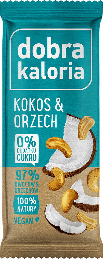 Fruchtriegel Kokos & Walnuss 35 g GOOD KALORIA Hover Image