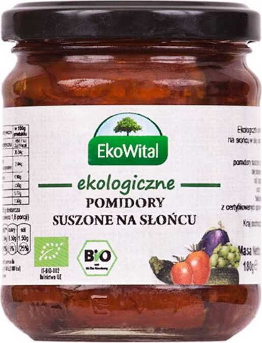 Sonnengetrocknete Tomaten in Öl BIO 180 g EKOWITAL