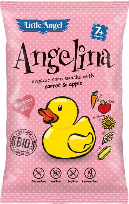 Maischips Mini Angelina Karotte und Apfel ab 7 Monaten glutenfrei BIO 30 g LITTLE ANGEL