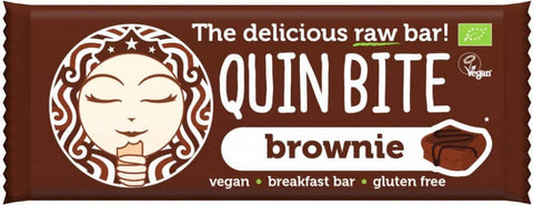 Roher glutenfreier Brownie-Riegel BIO 30 g QUIN BITE