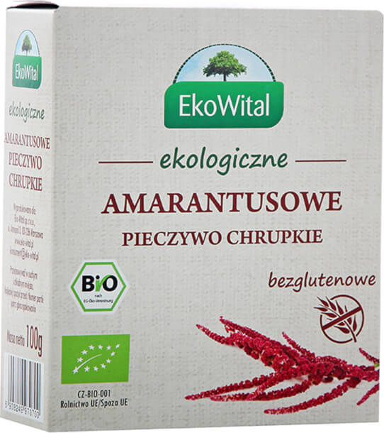 Glutenfreies Knäckebrot ohne Amaranth BIO 100 g EKOWITAL