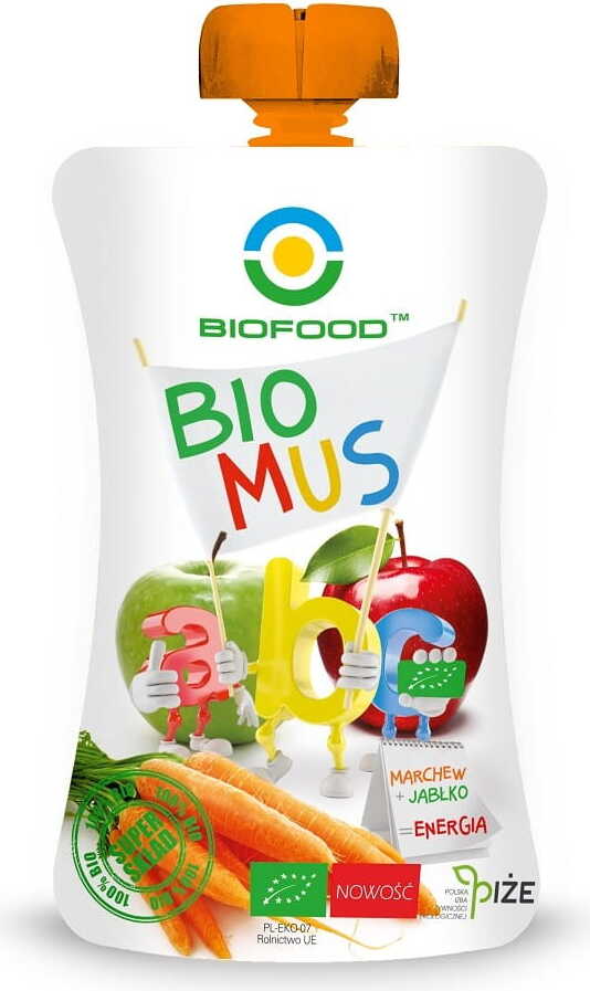 Karotten-Apfel-Mousse BIO 90 g - BIO LEBENSMITTEL