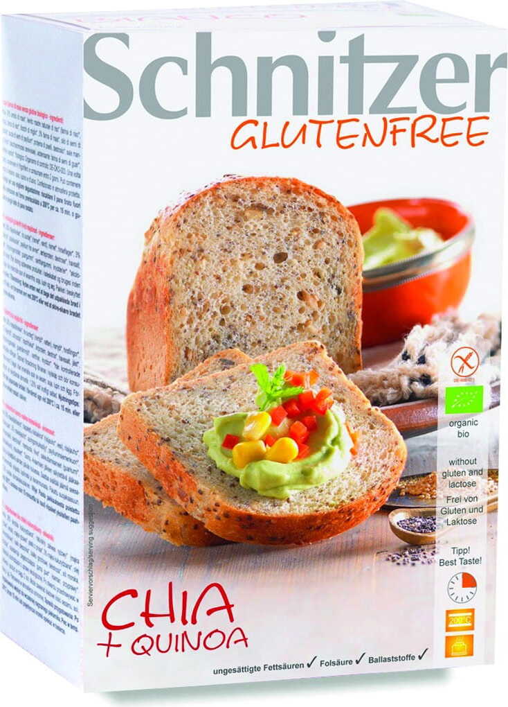 Chiabrot mit Quinoa-Vollkornmehl glutenfrei BIO 500 g SCHNITZER