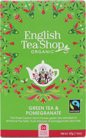 Grüner Tee mit Granatapfel 20x2 g BIO 40 g ENGLISH TEA SHOP