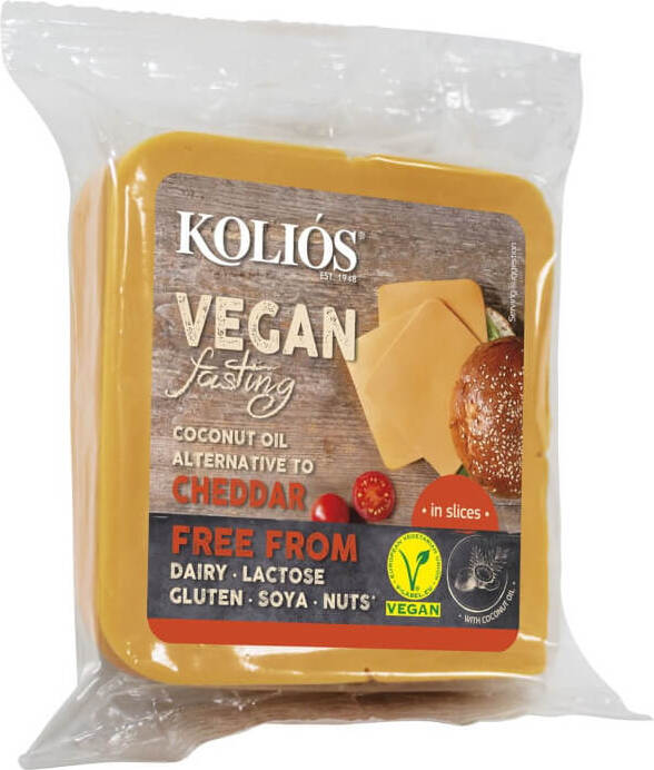 Pflanzliche Alternative zu Cheddar-Käse (Scheiben) 200 g KOLIOS
